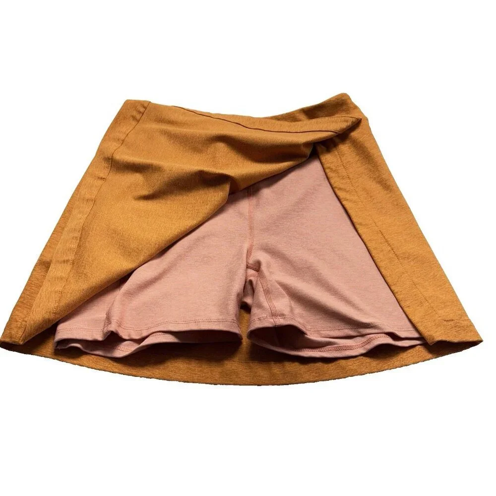 OUTDOOR‎ VOICES Women Skort Sz S Orange Active Tennis Pickleball Sports hb-42